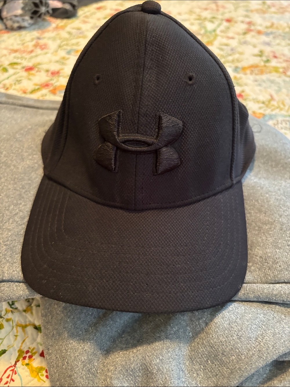 Under Armour Black Embroidered Logo Athletic Cap